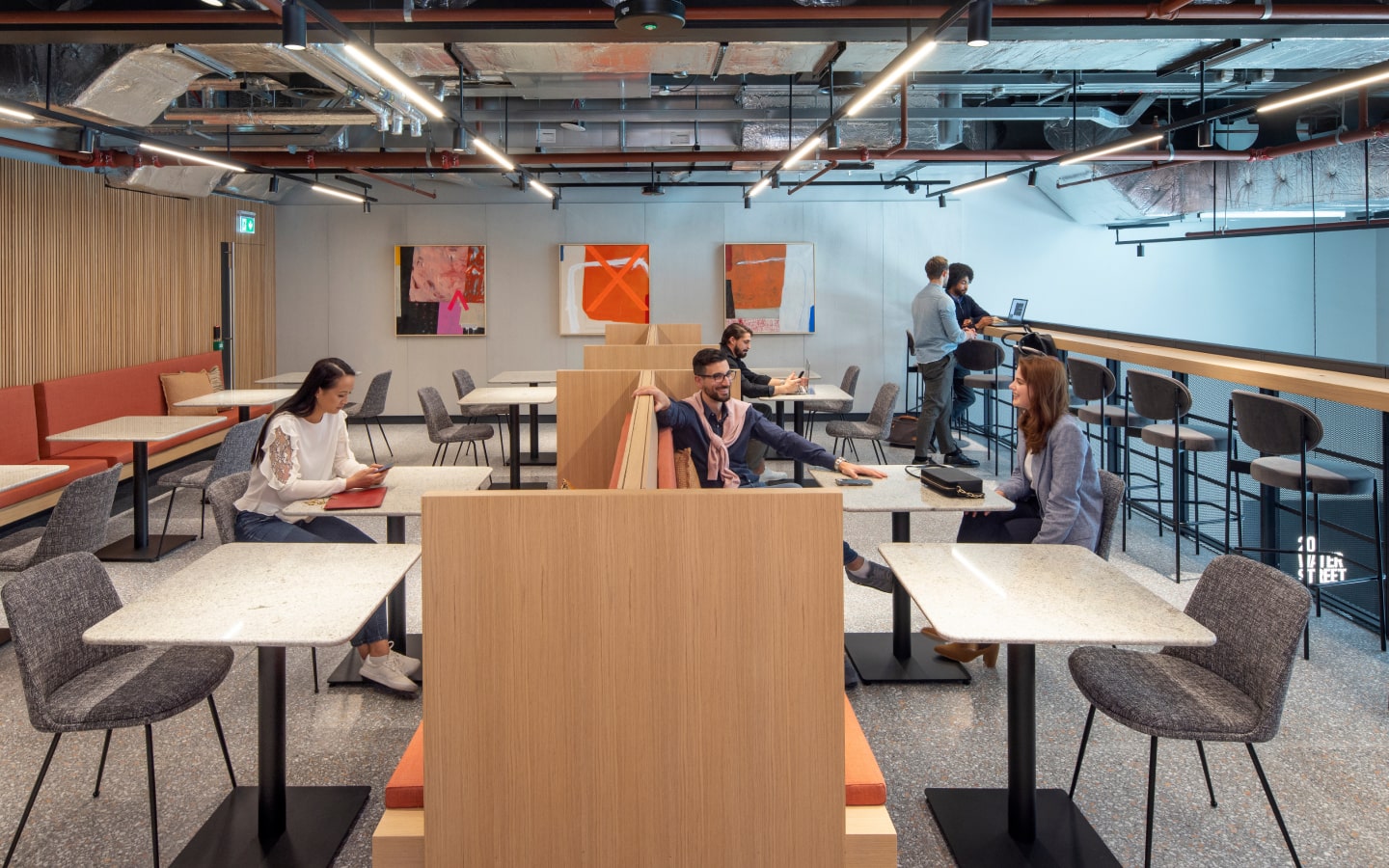 People sitting in a office environment