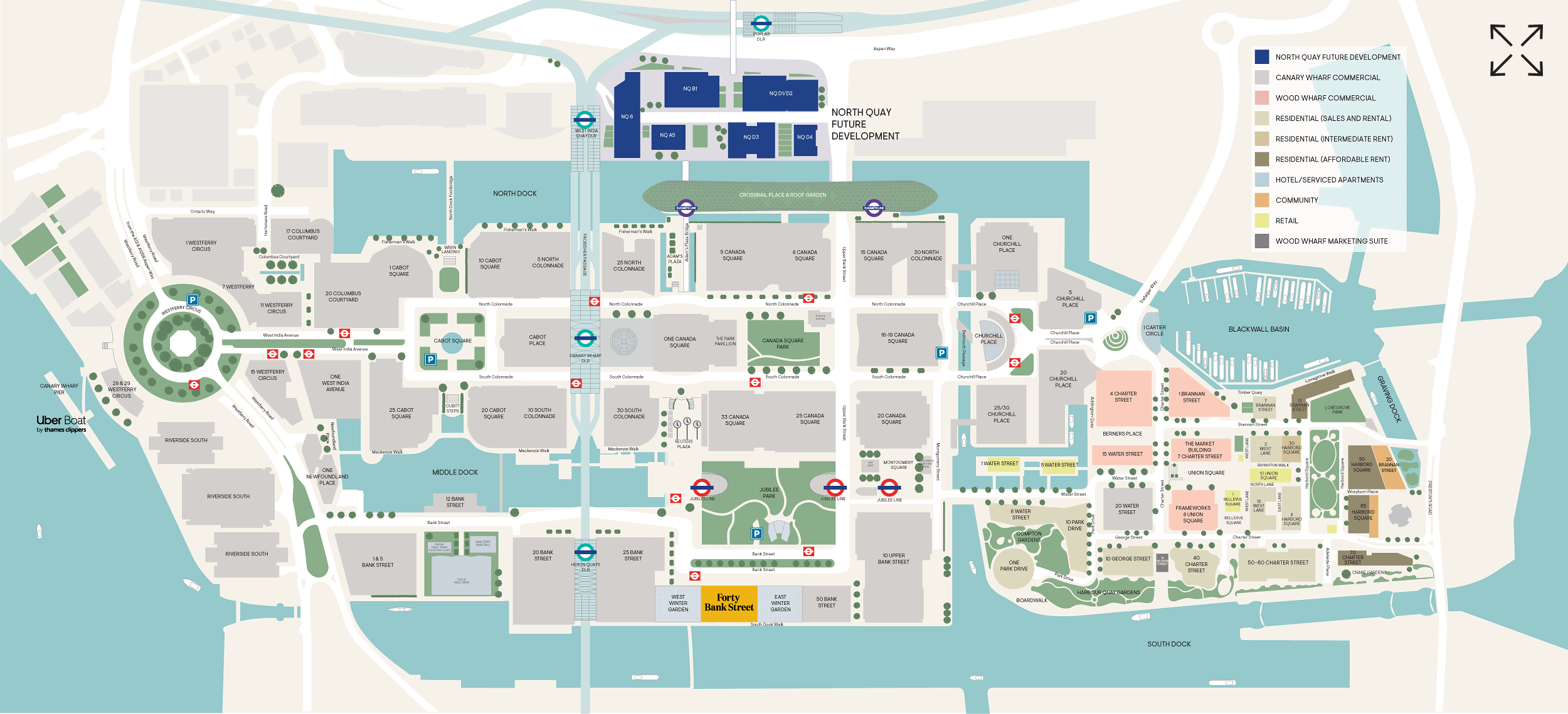 40 Bank Street map