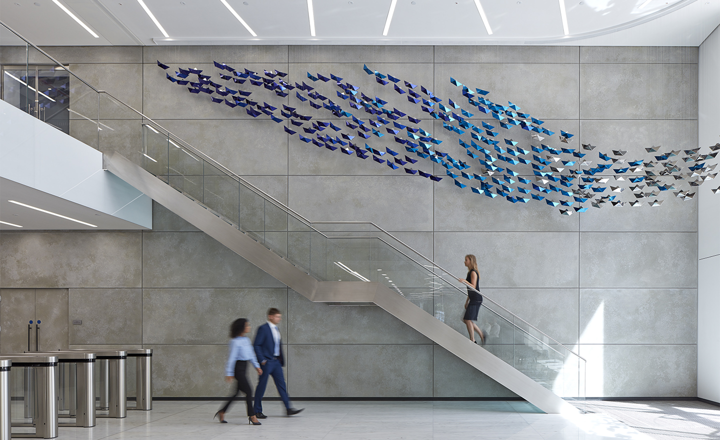 Lobby and staircase, The Columbus Building