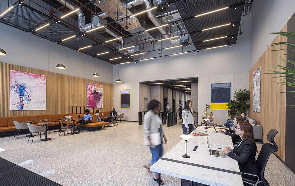 20 Water Street lobby and reception area