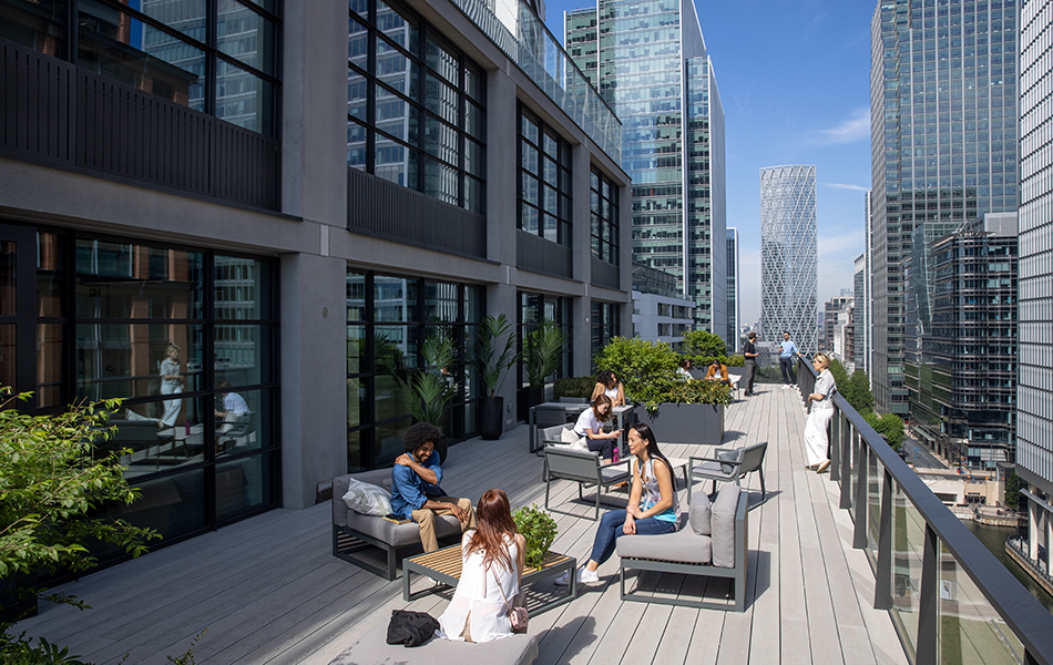 People on the terrace