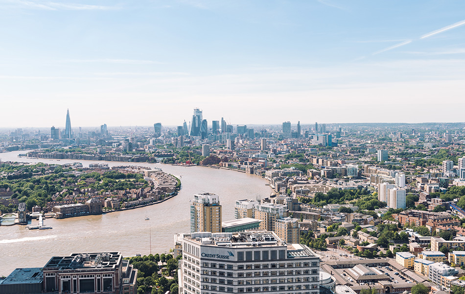 View from One Canada Square