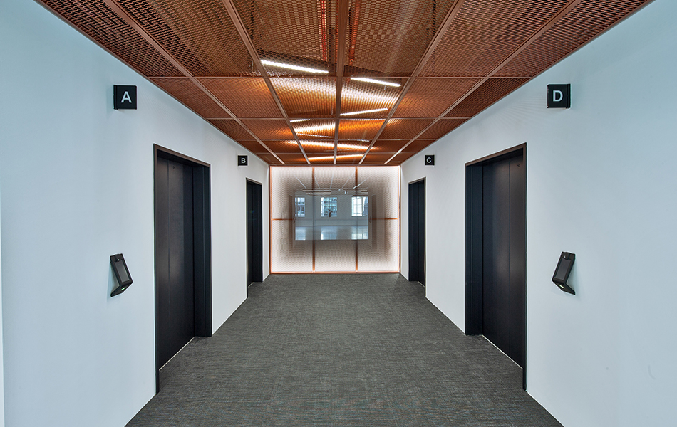 Lift lobby, The Columbus Building