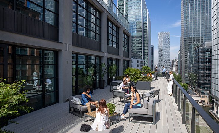 People on the terrace