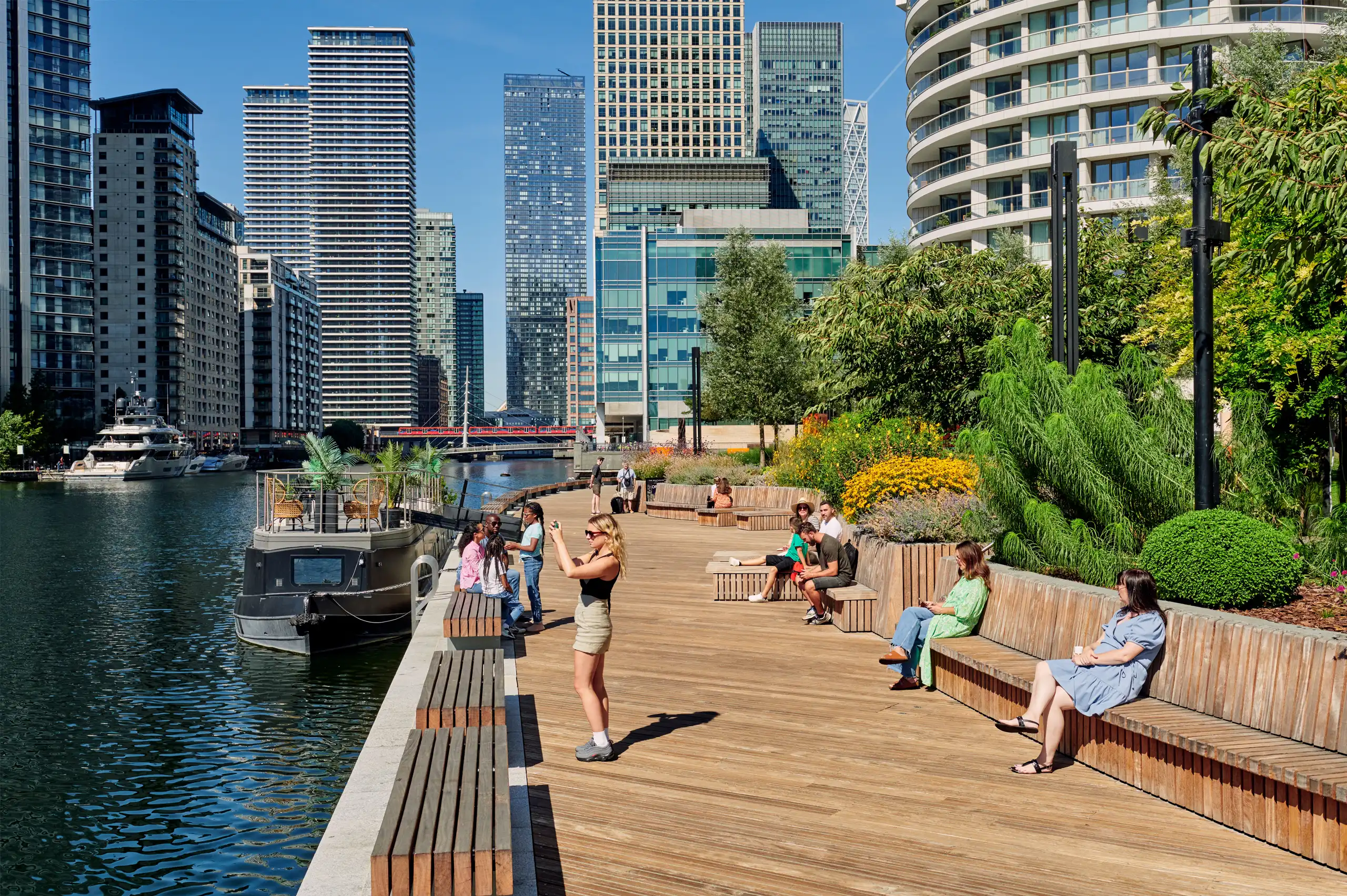 Wood Wharf Boardwalk